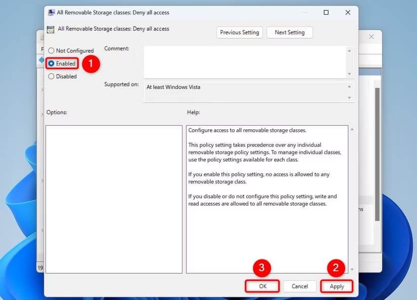 4-gpedit-disable-usb-storage-devices كيفية التحكم في أجهزة USB على Windows 11 بسهولة