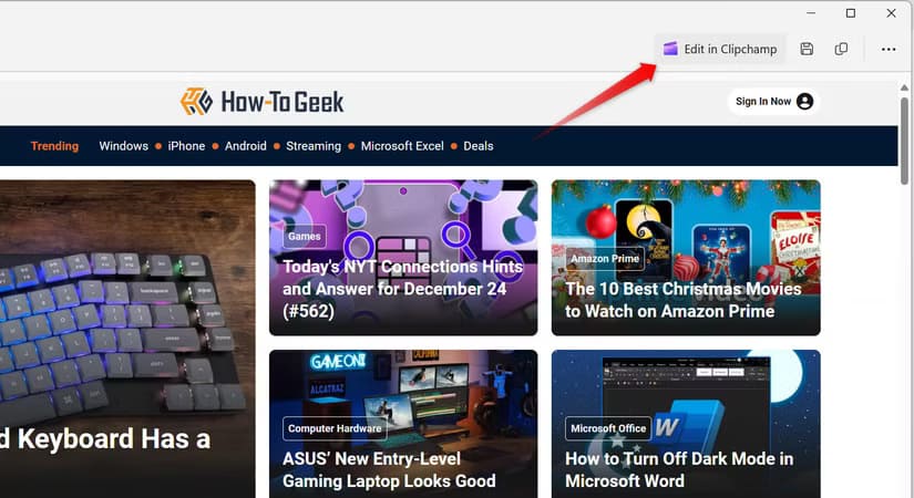 5-selecting-the-option-to-edit-a-video-recorded-in-snipping-tool-in-clipchamp-on-windows أفضل ميزات Snipping Tool التي تُسهل التقاط الشاشة باحترافية
