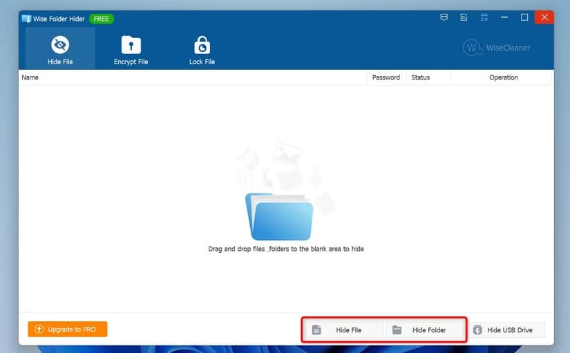 9-wise-folder-hider-hide-items أفضل طرق إخفاء الملفات والمجلدات على Windows 11 بخطوات بسيطة