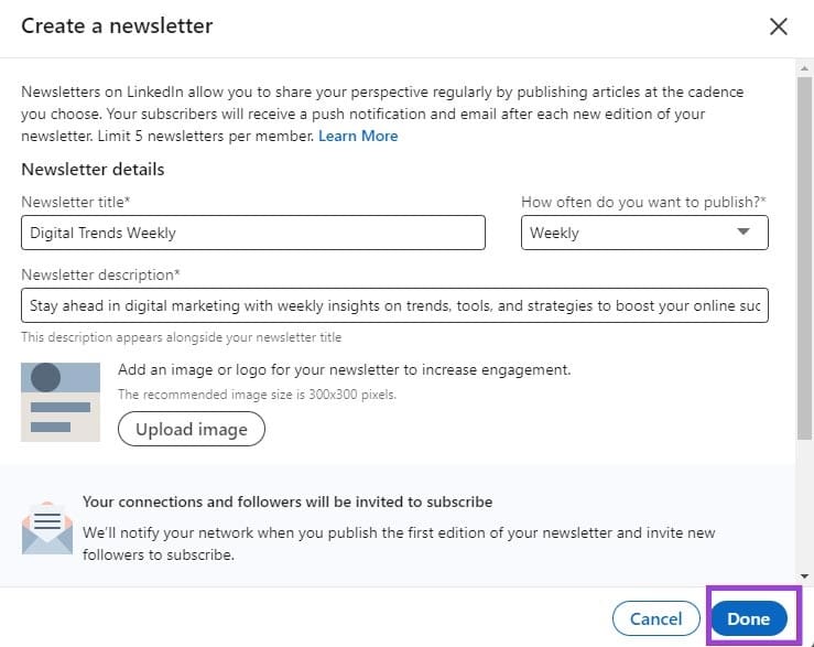 How-to-Create-Newsletters-Using-LinkedIns-Creator-Tools-10 خطوات إنشاء نشرة إخبارية احترافية باستخدام أدوات LinkedIn