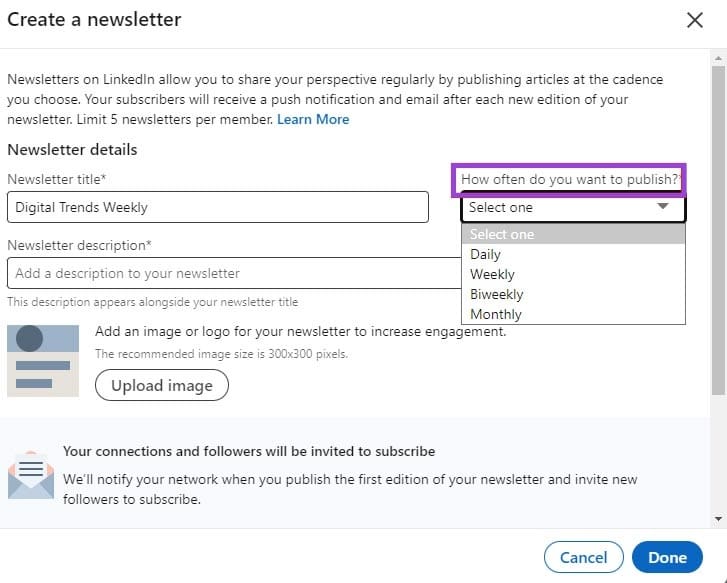 How-to-Create-Newsletters-Using-LinkedIns-Creator-Tools-7 خطوات إنشاء نشرة إخبارية احترافية باستخدام أدوات LinkedIn