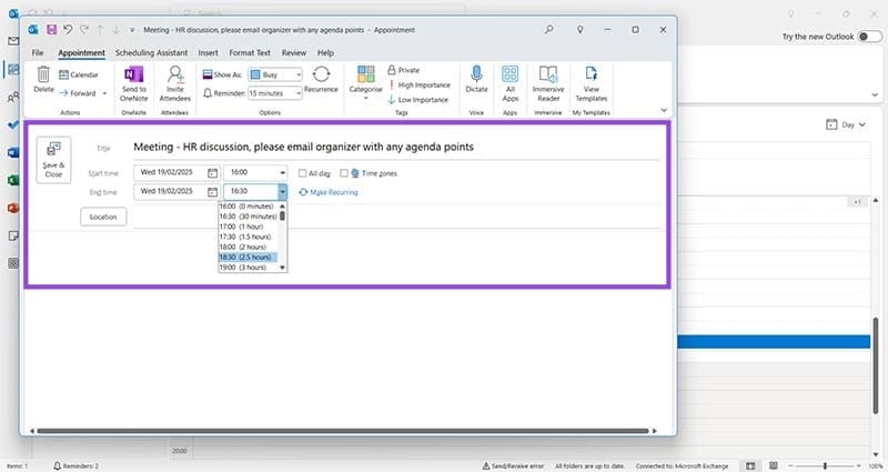How-to-Schedule-Meetings-Using-Outlook-3 أسهل طريقة لتنظيم الاجتماعات باستخدام Outlook