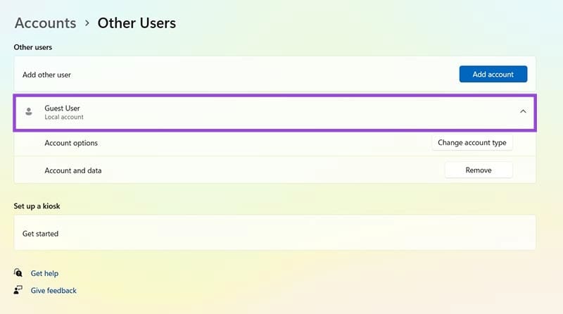 How-to-Set-Up-a-Secure-Guest-Account-on-a-Windows-11-PC-7 إعداد حساب ضيف آمن على Windows 11