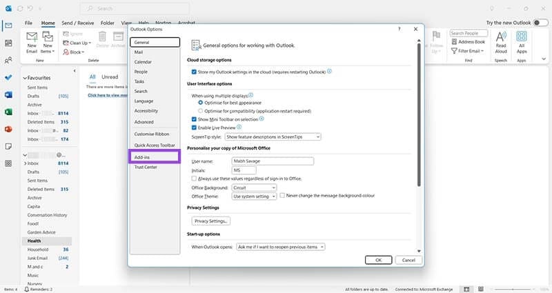 Outlook-Crashes-at-Startup-3 كيفية إصلاح تعطل برنامج Outlook عند بدء التشغيل