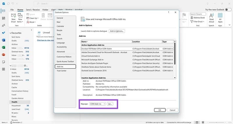 Outlook-Crashes-at-Startup-4 كيفية إصلاح تعطل برنامج Outlook عند بدء التشغيل
