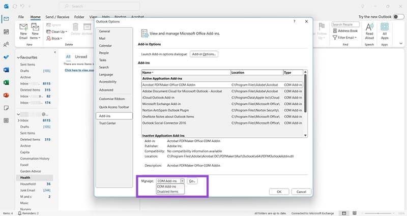 Outlook-Crashes-at-Startup-5 كيفية إصلاح تعطل برنامج Outlook عند بدء التشغيل