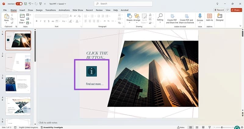 Steps-for-Creating-Action-Buttons-in-Microsoft-PowerPoint-6 كيفية إنشاء أزرار الإجراءات في Microsoft PowerPoint