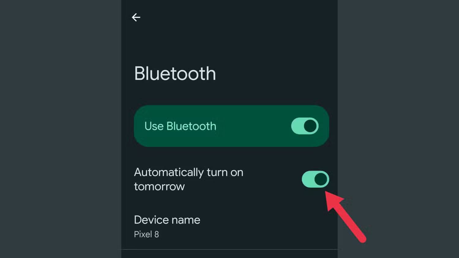 an-image-showing-the-bluetooth-settings كيف تستفيد من الميزات المخفية في Google Pixel لتحسين تجربتك اليومية؟