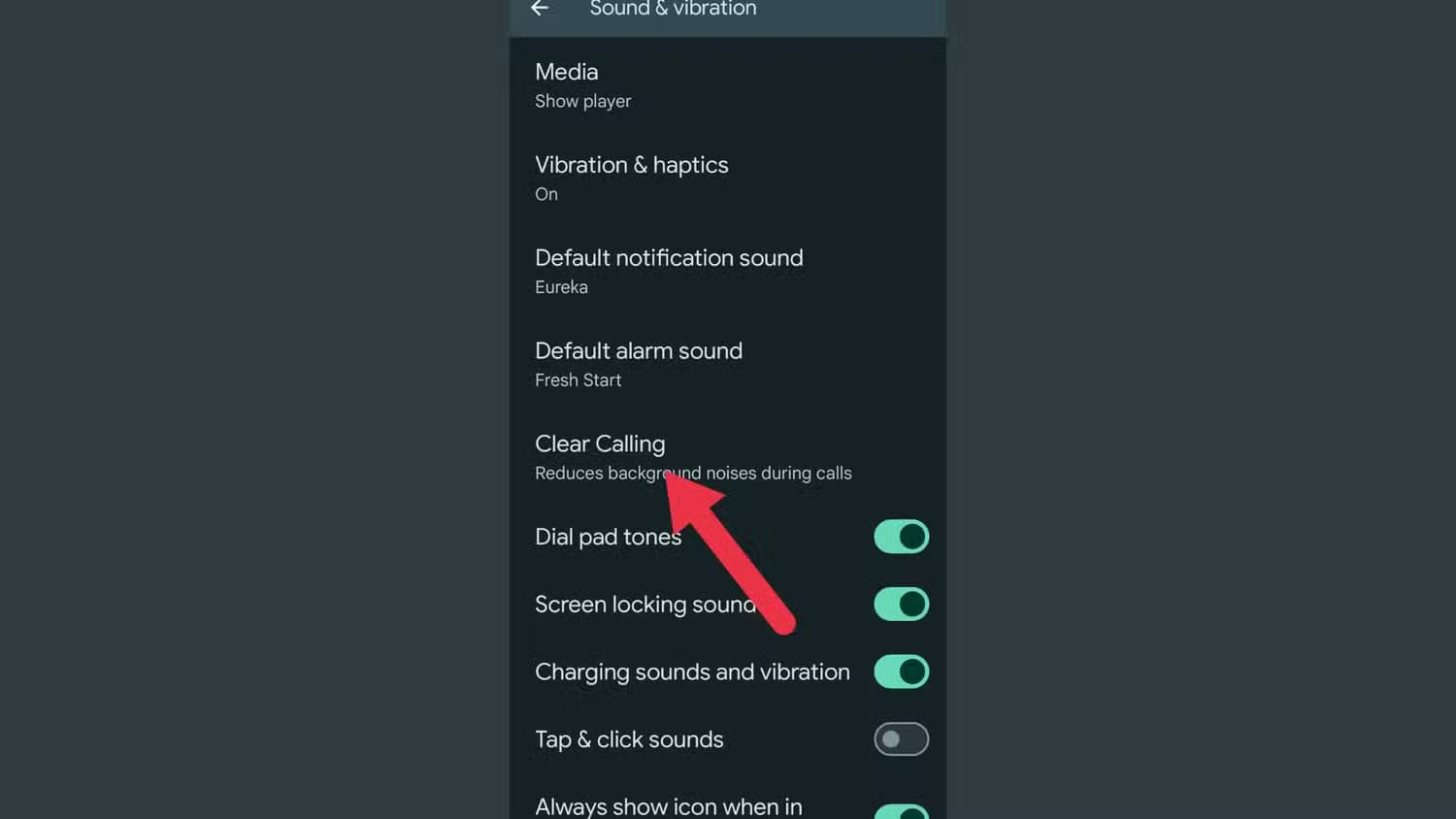 an-image-showing-the-clear-calling-option كيف تستفيد من الميزات المخفية في Google Pixel لتحسين تجربتك اليومية؟