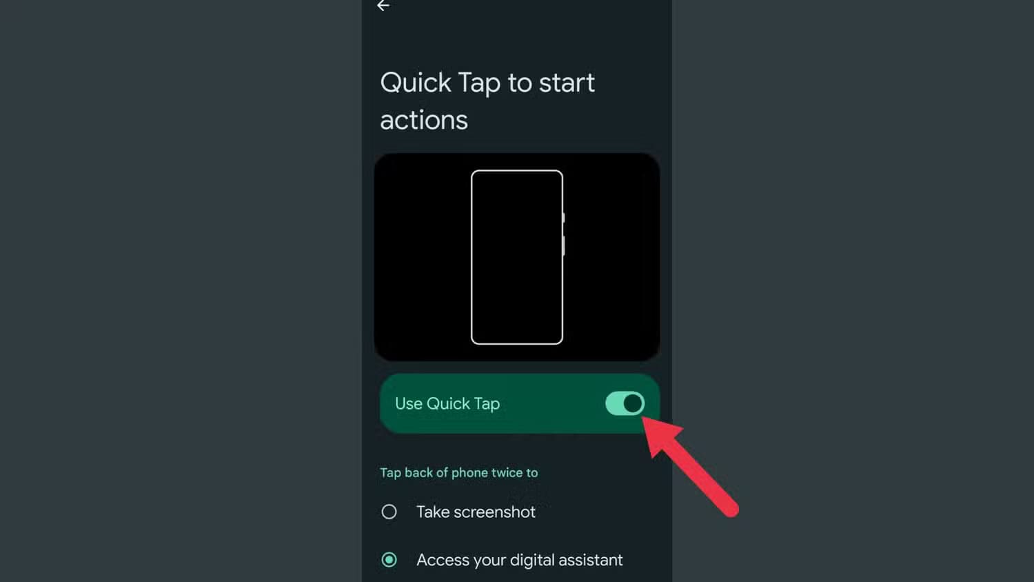 an-image-showing-the-quick-tap-feature كيف تستفيد من الميزات المخفية في Google Pixel لتحسين تجربتك اليومية؟