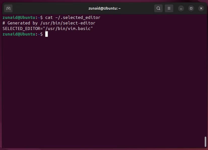 checking-the-selected_editor-file-to-find-the-current-default-editor أفضل الطرق لتغيير محرر النصوص الافتراضي على Linux بخطوات بسيطة