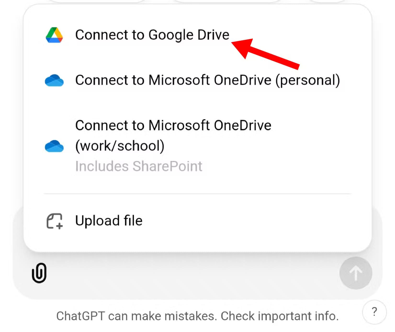 connect-to-google-drive تحميل ملفات Google Drive إلى ChatGPT بخطوات سهلة وبسيطة