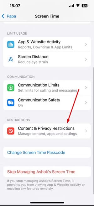 content-privacy-restriction-settings كيفية ضبط حدود استخدام iPhone وiPad لأطفالك باستخدام ميزة المشاركة العائلية