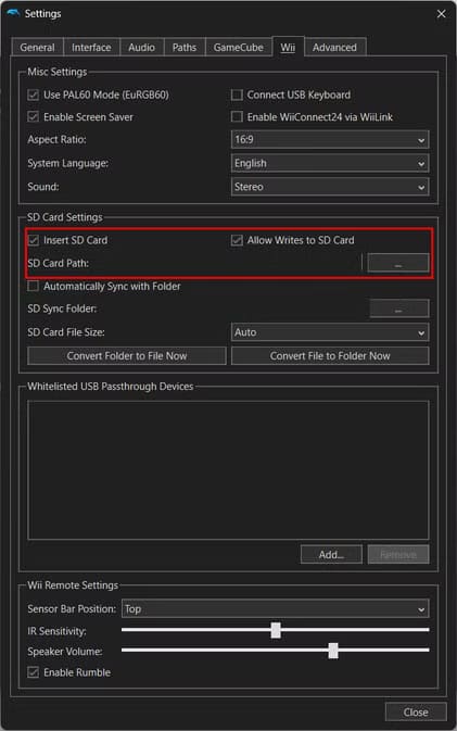 dolphin-emulator-wii-sd-card كيفية إعداد محاكي Dolphin لتشغيل ألعاب Wii وGameCube على Windows بسهولة