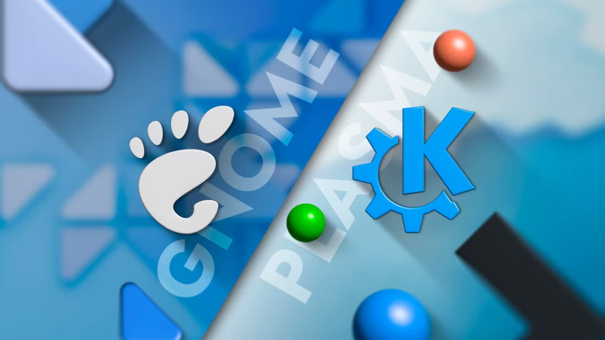 gnome-logo-and-kde-plasma-logo-side-by-side-scaled الفرق بين GNOME وKDE Plasma واختيار الأفضل بينهما لأجهزة سطح المكتب بنظام Linux