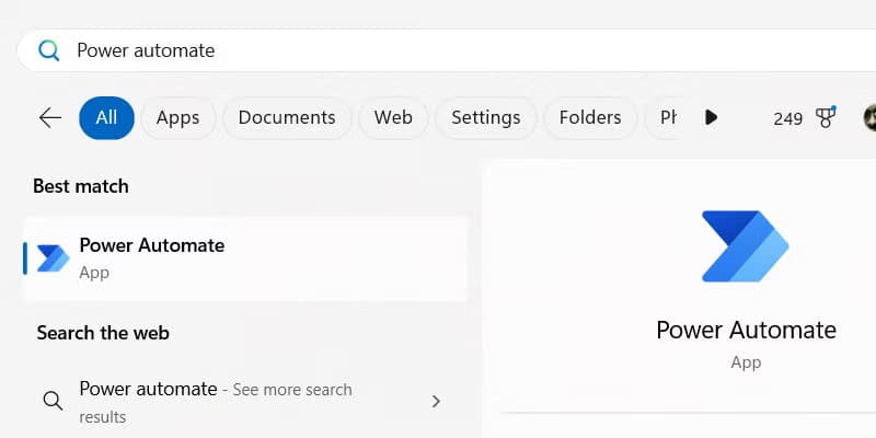 launch-power-automate-windows كيفية أتمتة المهام المتكررة باستخدام Power Automate لسطح المكتب