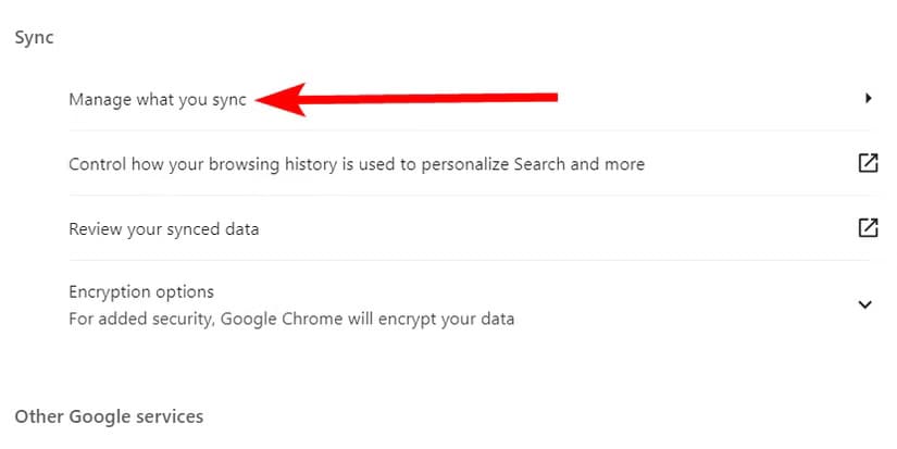 manage-sync-chrome أفضل طرق لمزامنة متصفحك عبر جميع أجهزتك