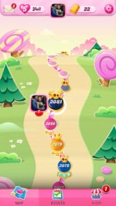 map-candy-crush-saga-iphone-169x300 لماذا أصبحت الألعاب على الأجهزة اللوحية التجربة المثالية مقارنة بالهواتف