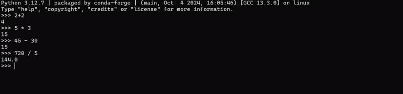 python-basic-math طرق بسيطة لتحويل Python إلى آلة حاسبة قوية