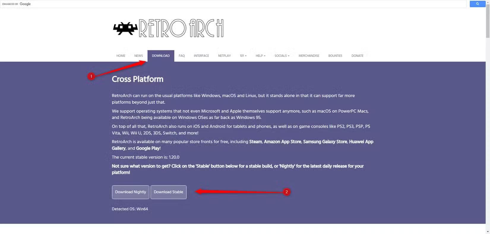 stable دليل شامل لإعداد واستخدام RetroArch لتشغيل ألعاب الكلاسيكية على جميع الأجهزة