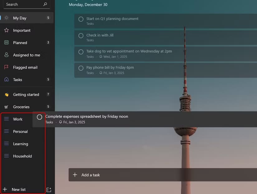 to-do-drag أفضل طريقة لاستخدام Microsoft To Do لزيادة الإنتاجية اليومية
