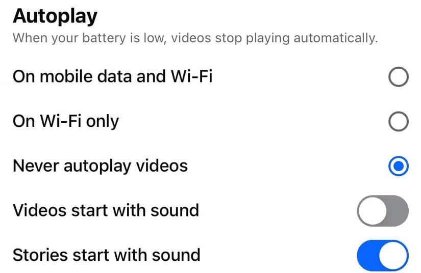 1-stopping-videos-from-autoplaying-in-facebook-settings أفضل طرق لزيادة التفاعل على فيسبوك وتحسين ظهور المنشورات
