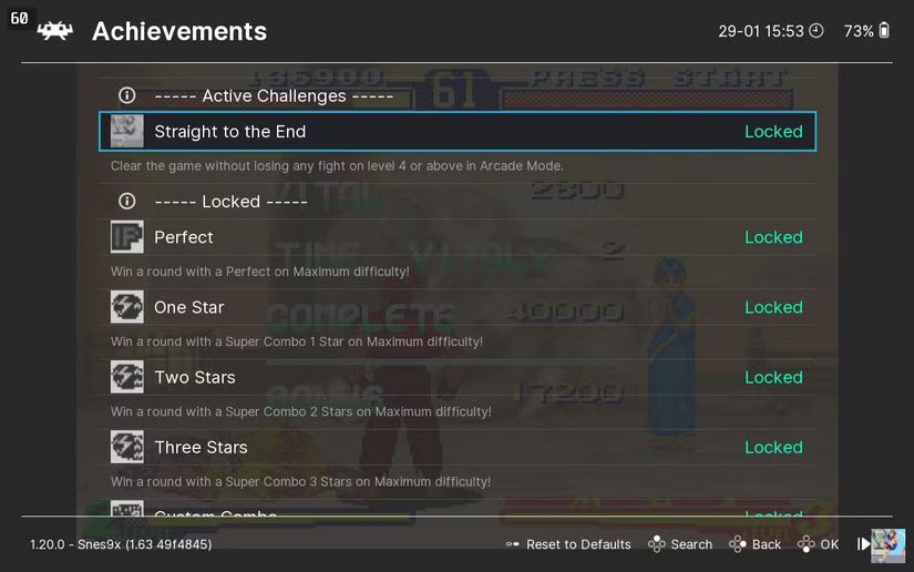 achievements-list-in-the-retroarch-quick-menu طريقة سهلة لإضافة الإنجازات إلى RetroArch ومحاكيات الألعاب الأخرى