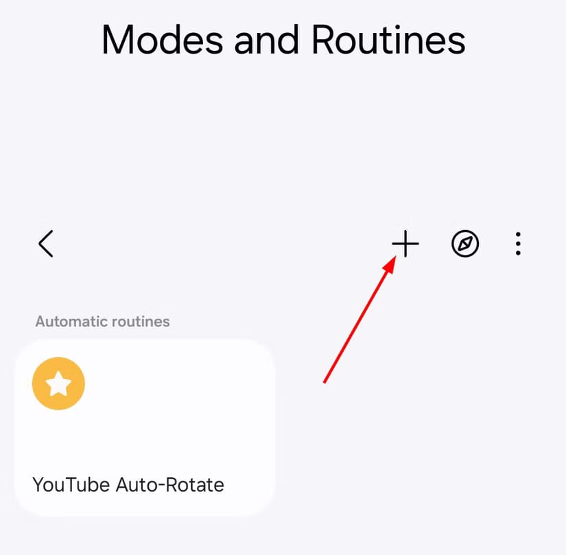 add-a-routine-samsung-modes-and-routines تشغيل تطبيق الموسيقى تلقائيًا عند الاتصال بالبلوتوث على هواتف سامسونج