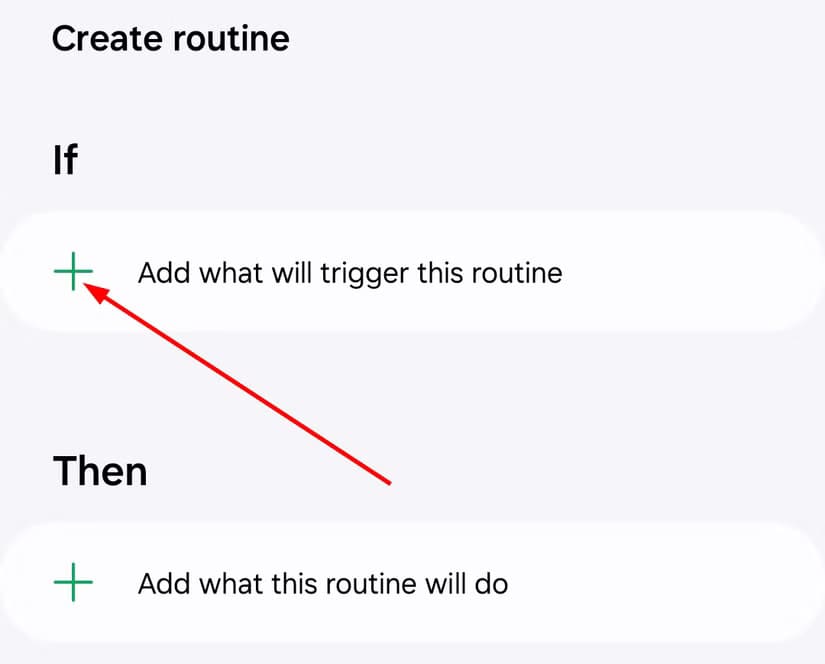 add-if-section-in-samsung-modes-and-routines تشغيل تطبيق الموسيقى تلقائيًا عند الاتصال بالبلوتوث على هواتف سامسونج
