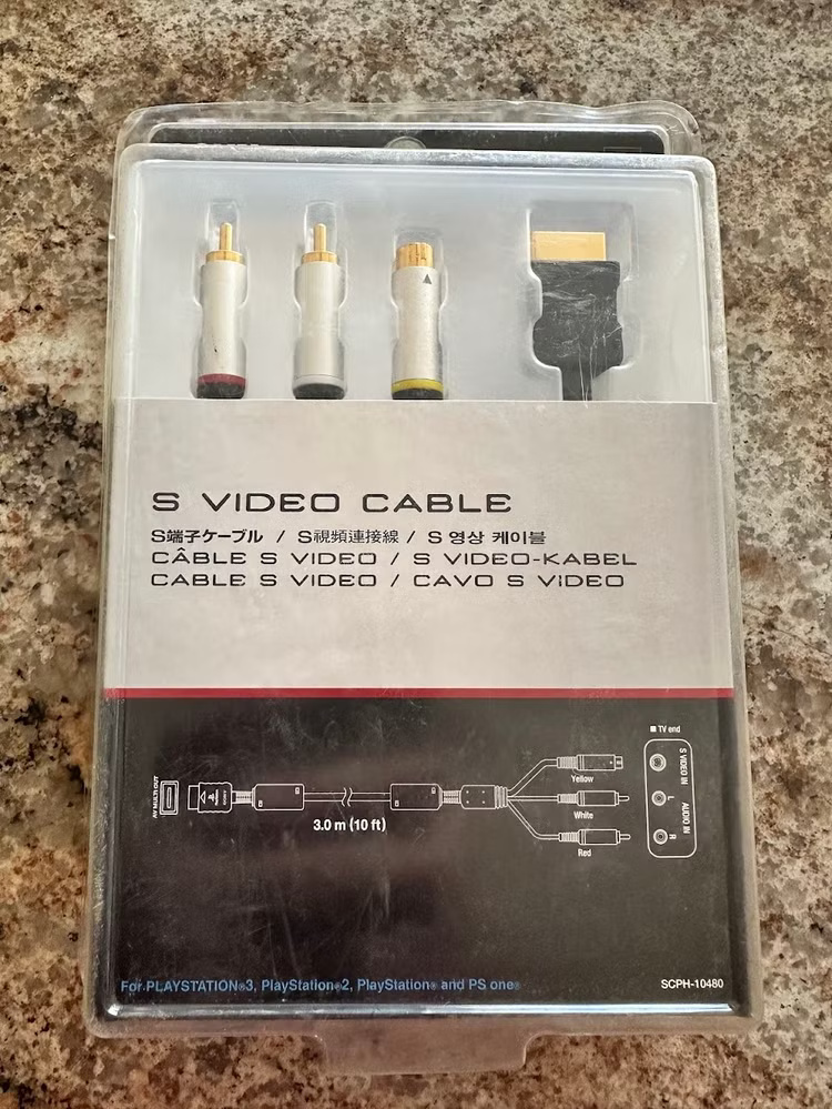 official-sony-s-video-cable-for-playstation أفضل نوع شاشة لتجربة لعب مثالية على Xbox 360 و PlayStation 3