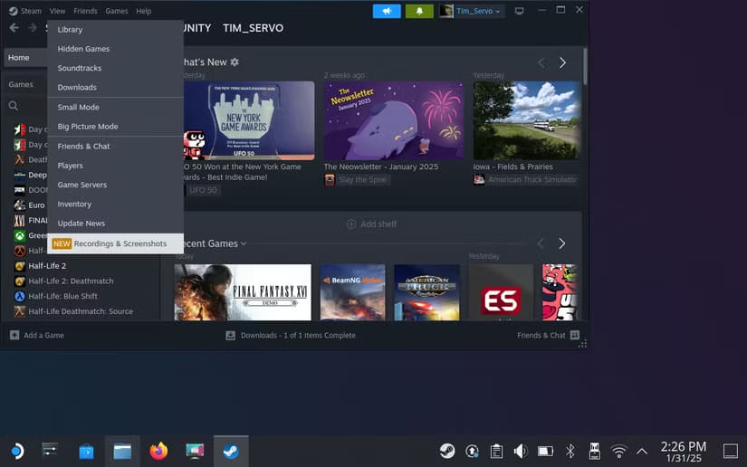 view-screenshots-and-recordings-in-steamos دليل شامل لالتقاط وإدارة لقطات الشاشة على Steam Deck بسهولة