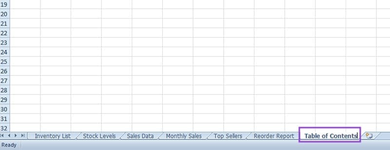 How-to-Create-a-Dynamic-Table-of-Contents-in-Excel-2 إنشاء جدول محتويات متغير في Excel لتسهيل التنقل بين البيانات
