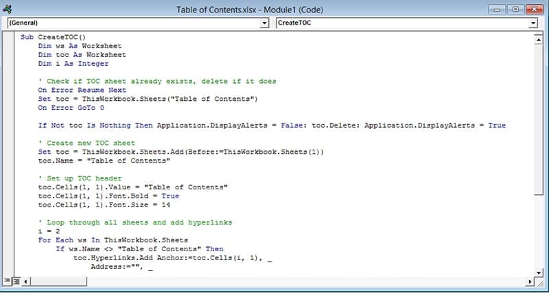How-to-Create-a-Dynamic-Table-of-Contents-in-Excel-8 إنشاء جدول محتويات متغير في Excel لتسهيل التنقل بين البيانات
