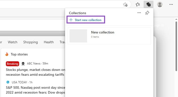 How-to-Use-Collections-in-Microsoft-Edge-2 تنظيم الصفحات بسهولة مع ميزة المجموعات في Microsoft Edge