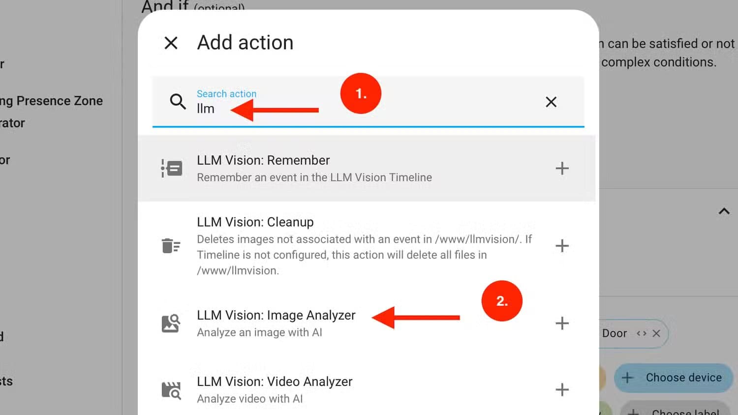 search-for-and-select-llm-vision-image-analyzer-in-home-assistant تحديد هوية الطارقين تلقائيًا باستخدام الذكاء الاصطناعي في Home Assistant