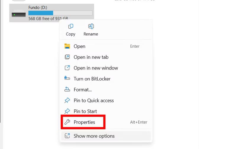 context-menu-properties-windows-11 أدوات كلاسيكية لا تزال مخفية داخل نظام Windows