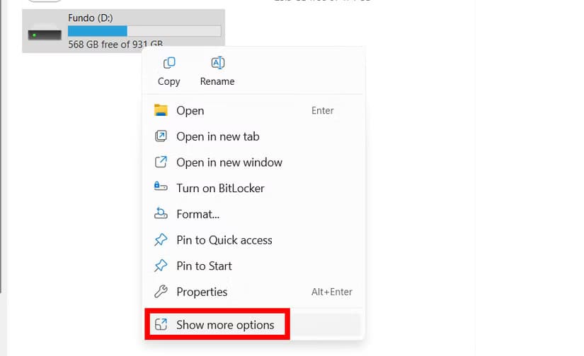 context-menu-show-more-options-windows-11 أدوات كلاسيكية لا تزال مخفية داخل نظام Windows