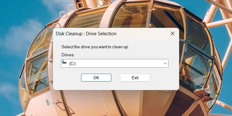 select-drive-disk-cleanup-windows-11 أدوات كلاسيكية لا تزال مخفية داخل نظام Windows