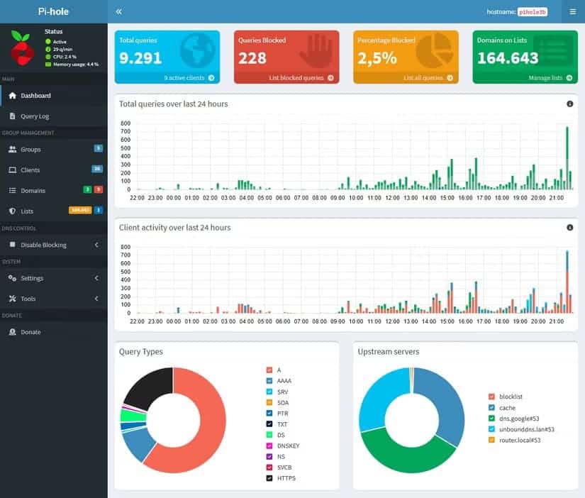 v6_dashboard تشغيل مثيلين من Pi-Hole لموثوقية أعلى وحجب إعلانات أكثر كفاءة