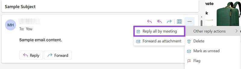 How-to-Convert-Outlook-Email-to-Meeting-Invite-1 طريقة سريعة لتحويل بريد Outlook إلى دعوة اجتماع