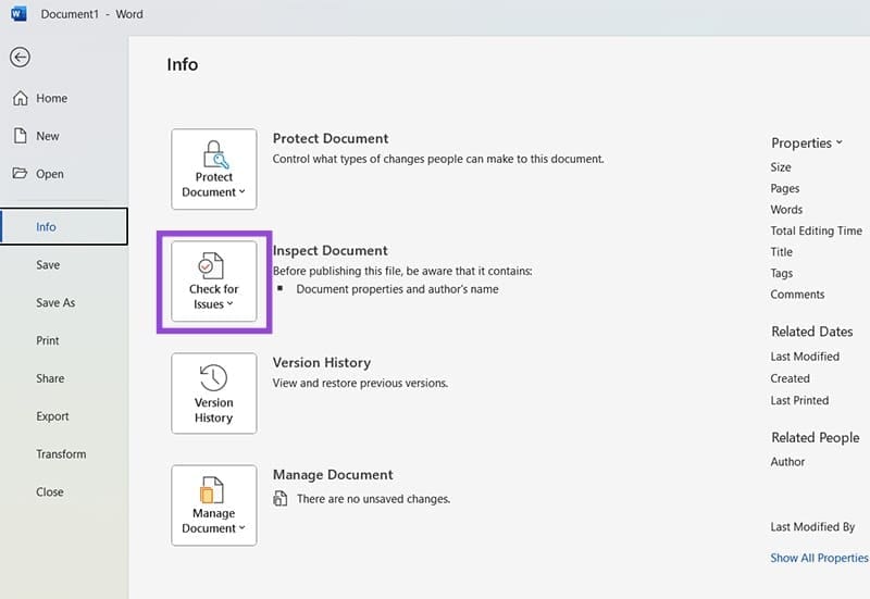 How-to-Remove-Personal-Info-From-Word-Document-1 امسح معلوماتك الشخصية من مستند Word قبل مشاركته