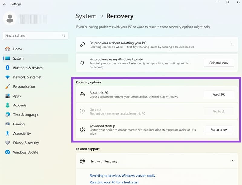 How-to-Rollback-Windows-11-Update-2 طريقة مضمونة للتراجع عن آخر تحديث في Windows 11 بدون فقدان ملفاتك