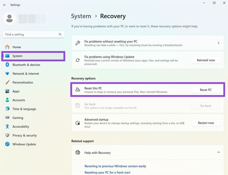 How-to-Rollback-Windows-11-Update-5 طريقة مضمونة للتراجع عن آخر تحديث في Windows 11 بدون فقدان ملفاتك