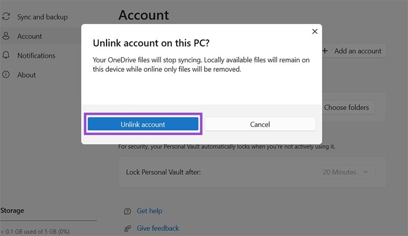How-to-Stop-OneDrive-From-Syncing-a-Folder-10 أوقف مزامنة أي مجلد في OneDrive بسهولة دون حذف الملفات