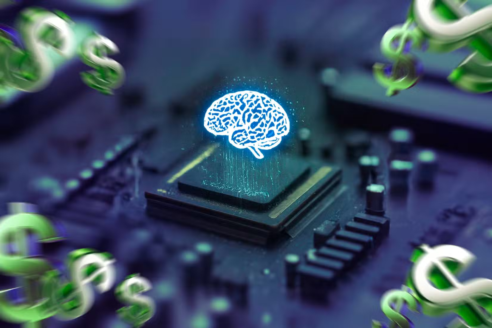 an-ai-chip-with-a-brain-above-it-and-some-dollar-signs-around-it هل يستطيع الذكاء الاصطناعي تفسير إشارات الدماغ وفهم أفكار البشر