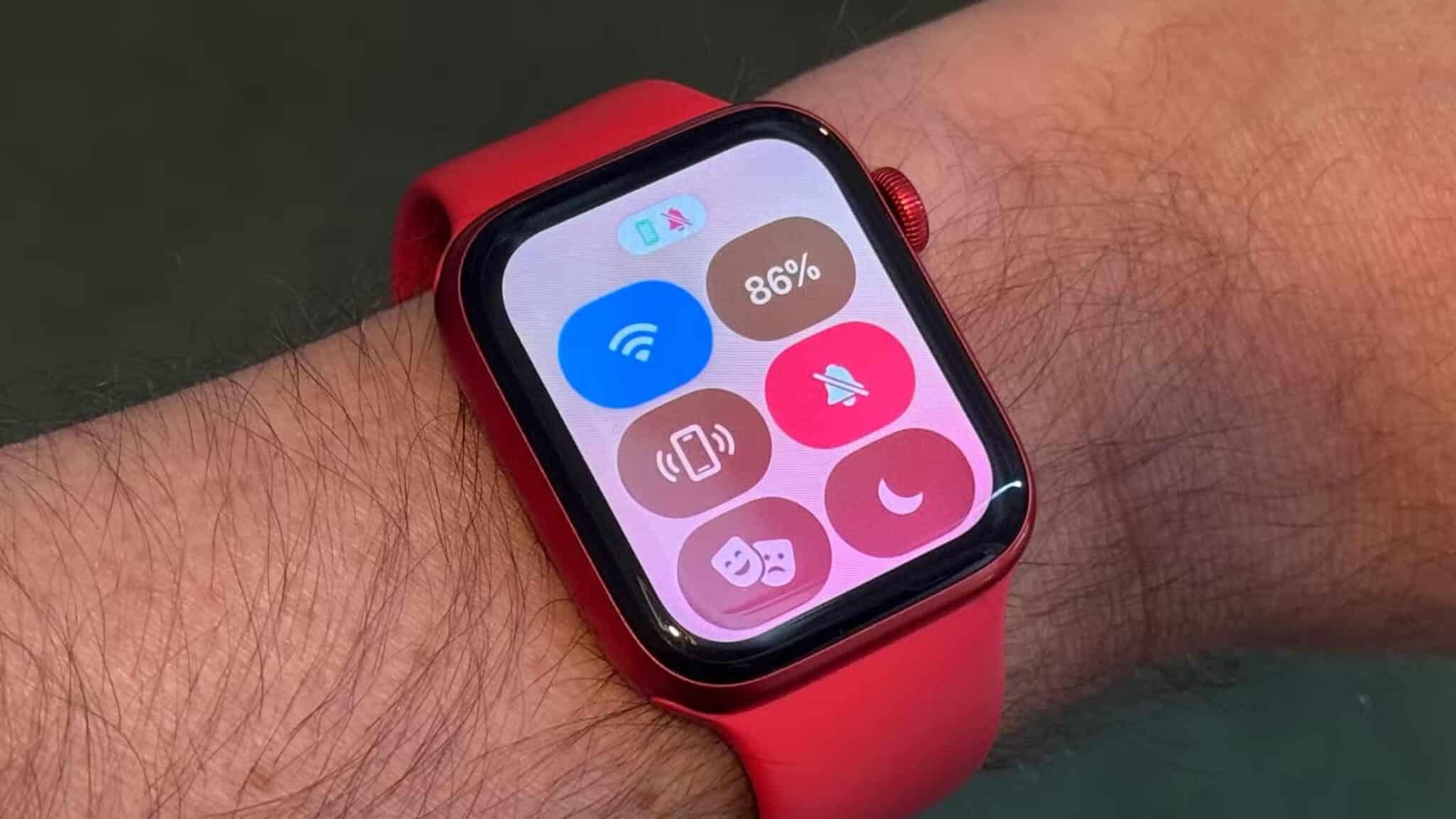 an-apple-watch-displaying-the-control-center-being-worn-on-a-wrist-scaled أسرار مذهلة في مركز التحكم Apple Watch لا يعرفها معظم المستخدمين