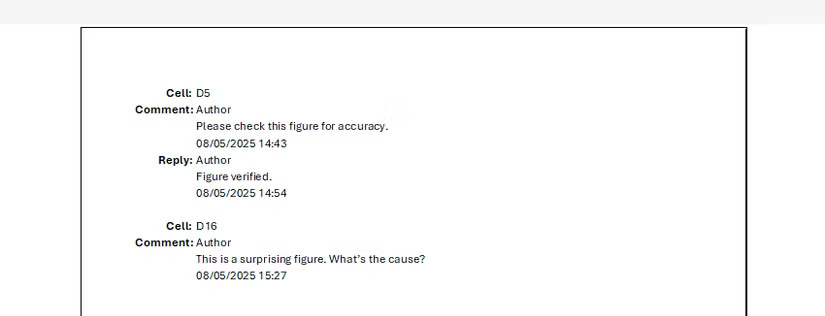 comments-in-excel-as-viewed-in-the-print-preview ما الفرق بين الملاحظات والتعليقات في Excel
