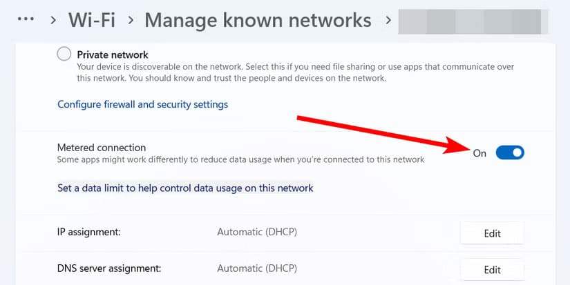 enable-metered-connection-window-1 إعدادات افتراضية في Windows 11 يجب تعطيلها لتحسين الأداء والتجربة