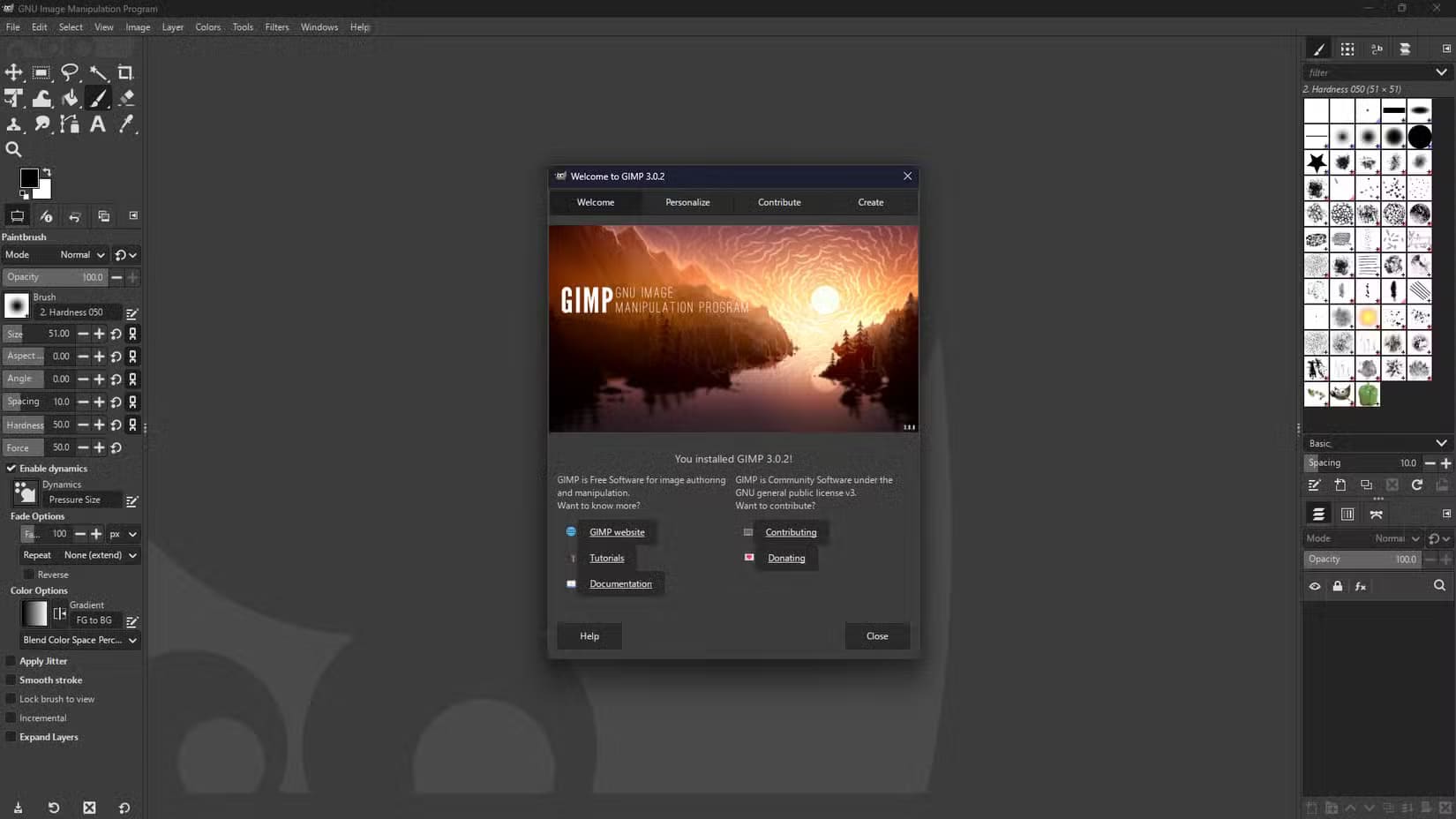 gimp-windows-first-run-startup-screen أفضل تطبيقات ويندوز المجانية مفتوحة المصدر التي تستحق التجربة