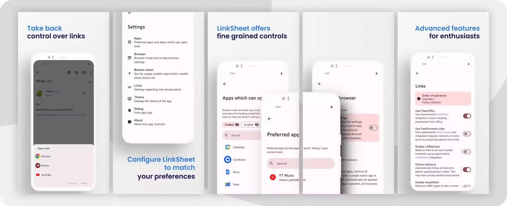linksheet اكتشف تطبيقات أندرويد رائعة لا يوفرها متجر Play وكيف تحصل عليها بأمان